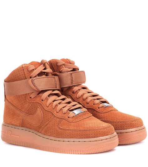 brown high top sneakers